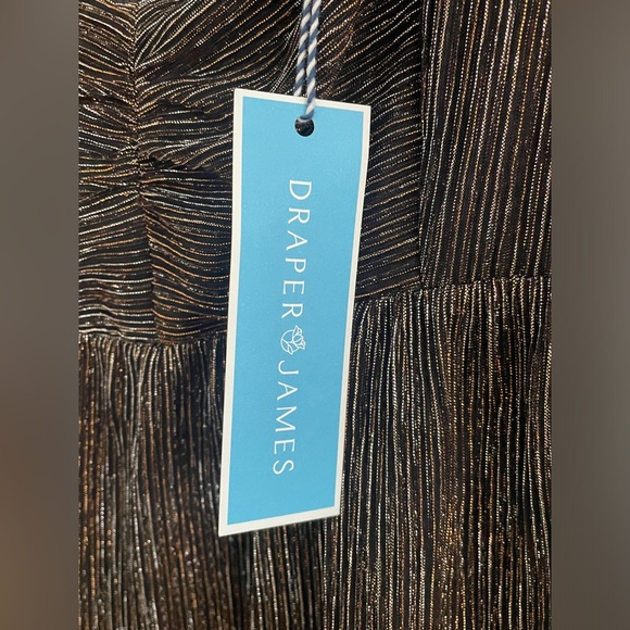 Emily Mini Dress in Lurex Plisse - Picture 8 of 12